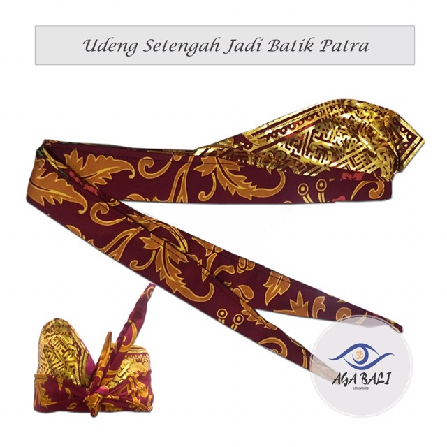 Udeng Bali Setengah Jadi Batik Patra U002.ag