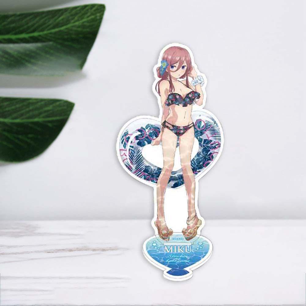 Lanfy Anime The Quintessential Quintuplets Anime Kartun Anime Fans Hadiah Yotsuba Itsuki Dekorasi Mainan Koleksi Model Gotoubun No Hanayome Nakano Ichika Akrilik Stand Figure