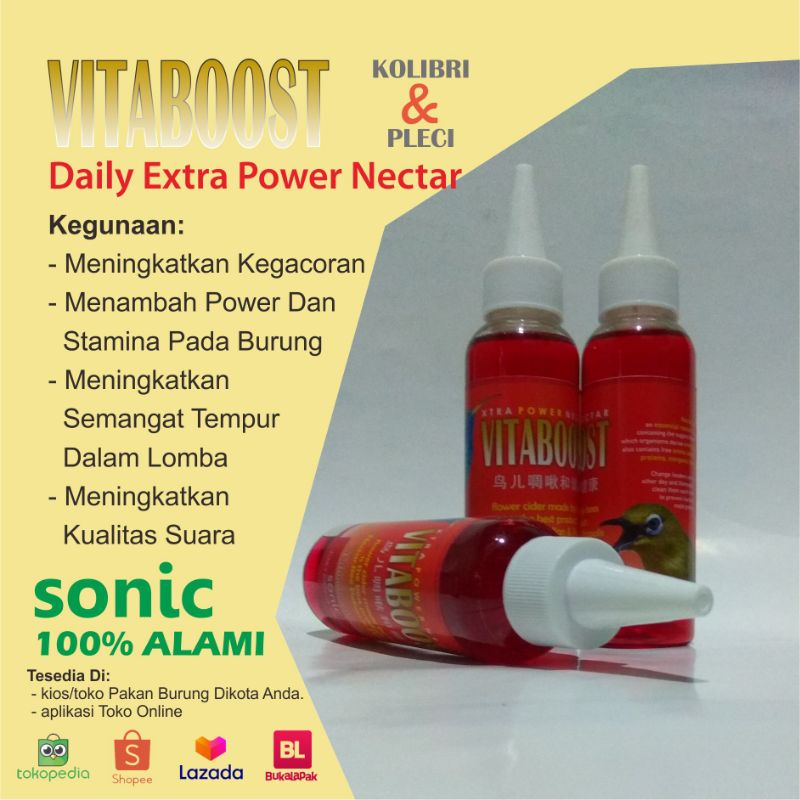 PAKAN BURUNG Nectar Merah spesial kolibri ninja,pleci,dll