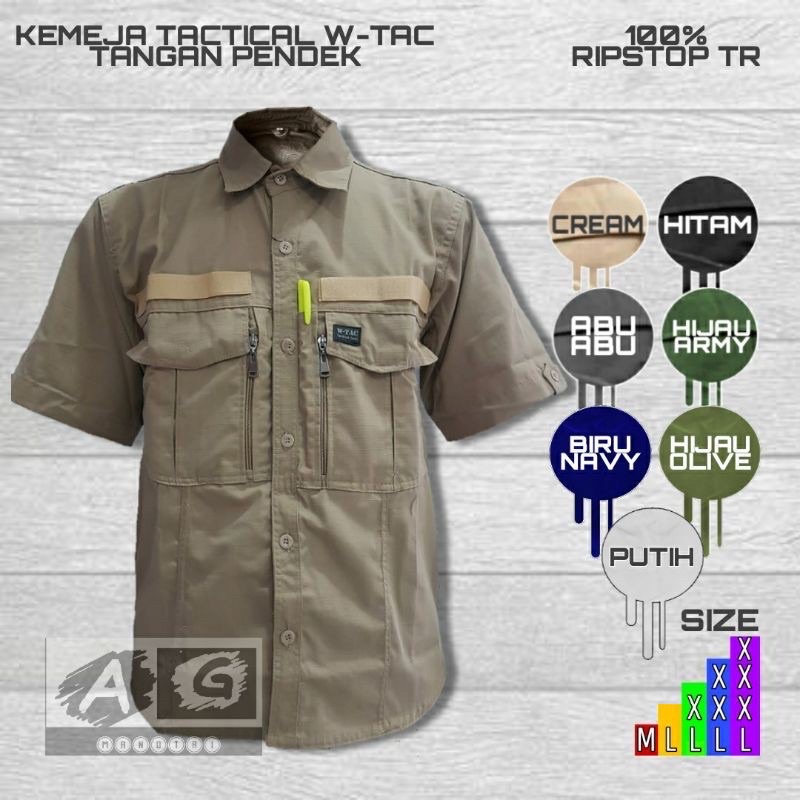 KEMEJA TACTICAL WTAC LENGAN PENDEK