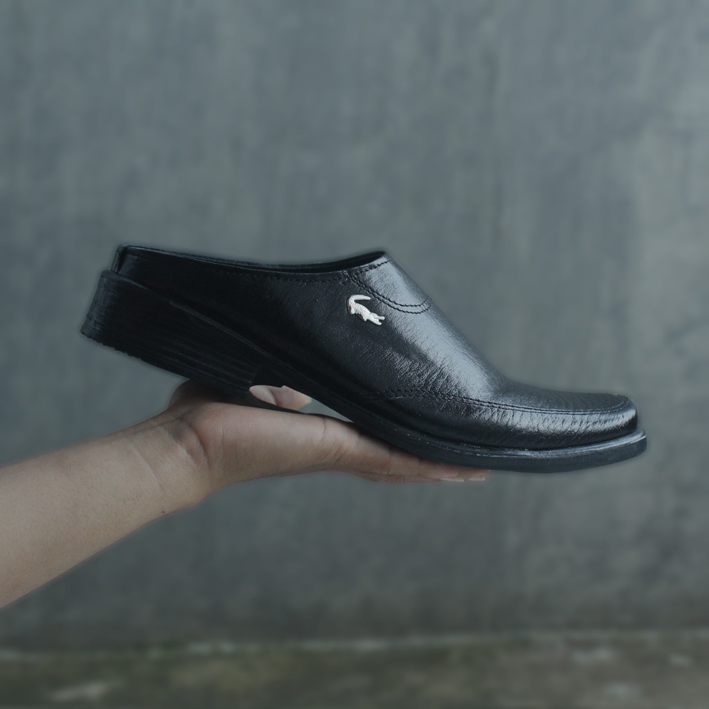 SEPATU SANDAL KULIT PRIA CROCOLIDE KULIT SINTETIS PREMIUM CASUAL FORMAL KERJA KANTOR DOSEN GURU PNS || SANDAL SLIDE PRIA KULIT INDIAN || BUSTONG TUTONG PRIA BERKUALITAS