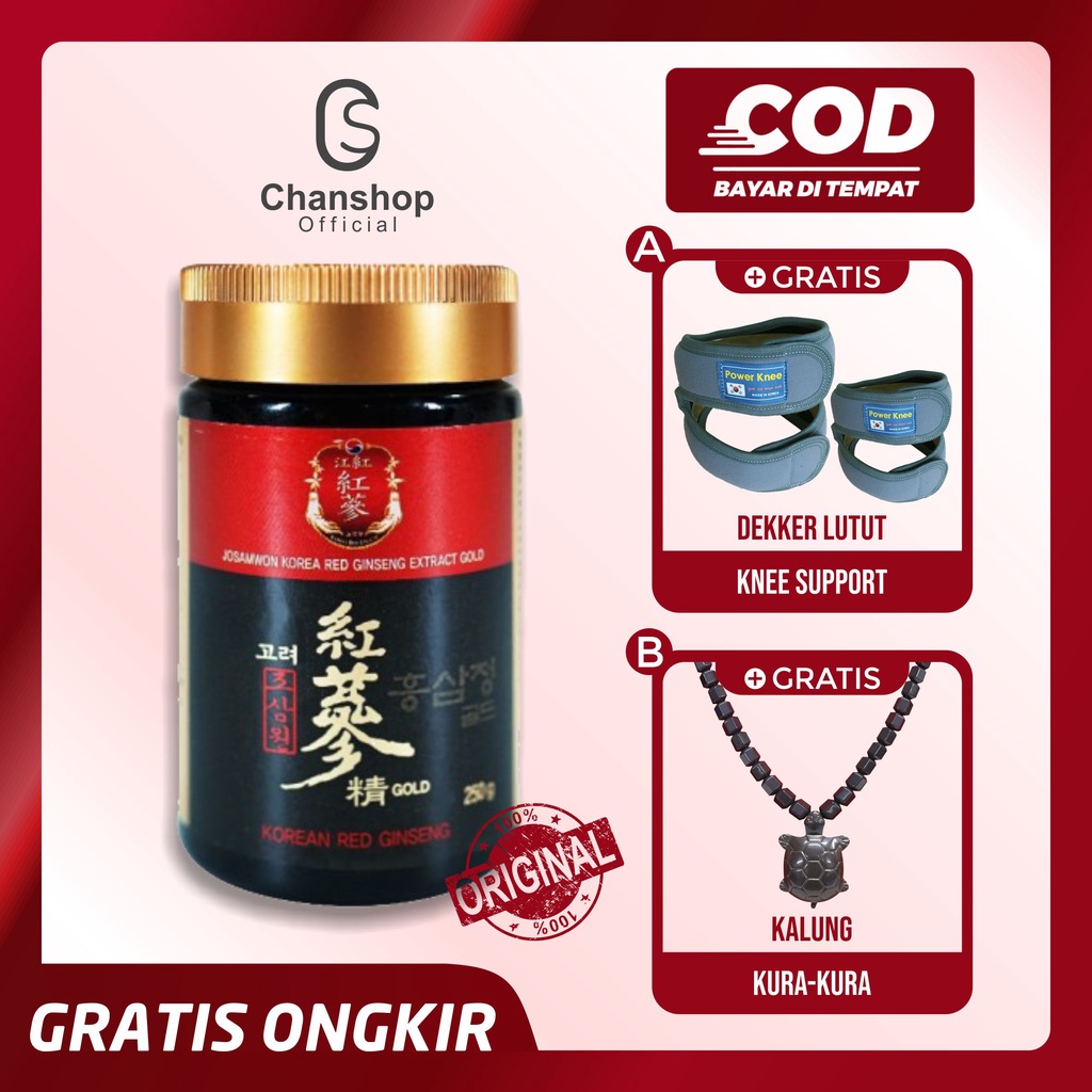 (GRATIS ONGKIR-COD) JOSAMWON - KOREAN RED GINSENG HERBAL DAN ALAMI ORIGINAL 250 gr