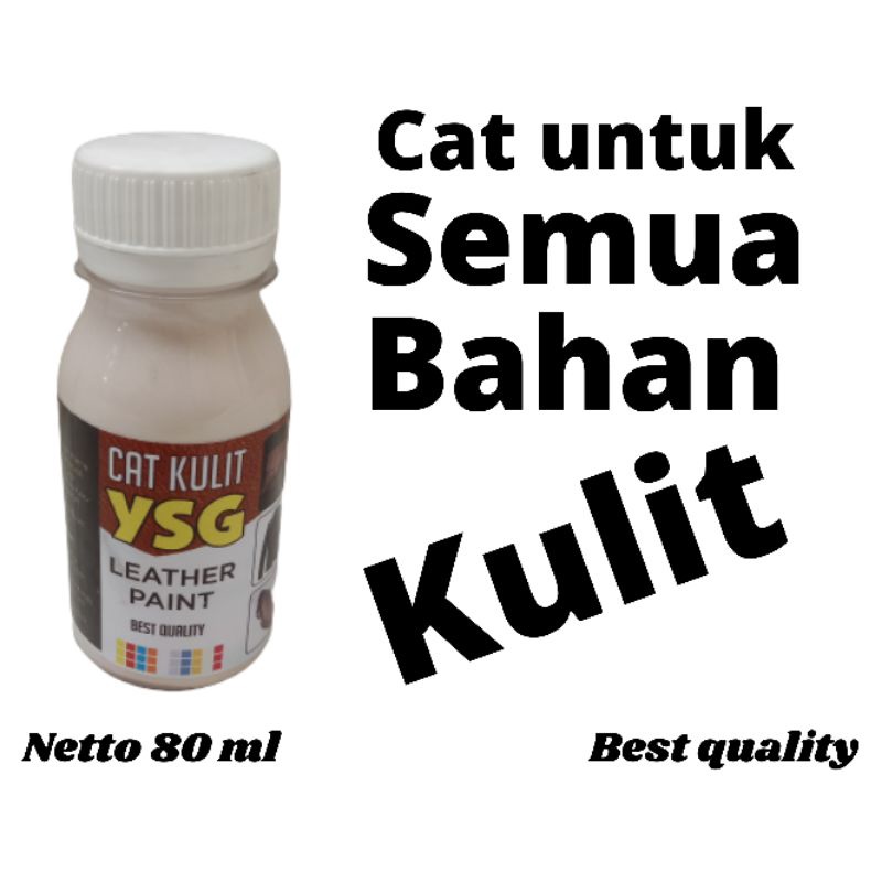 cat kulit isi 80 ml,warna putih gading.cat jaket kulit,cat tas kulit,cat jok mobil kulit DLL