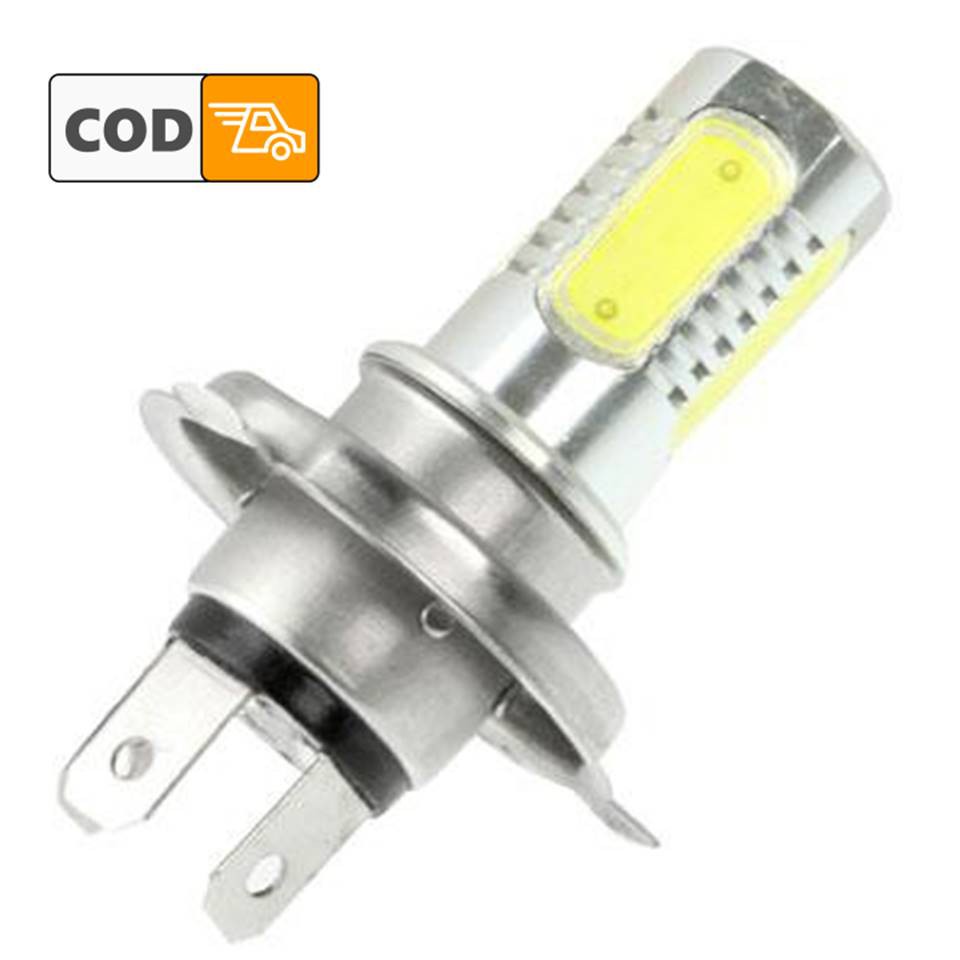 Lampu LED H4 Mobil 12 Volt 24V Bola Fog Light Foglamp Bemper Kabut Universal 1 Pc