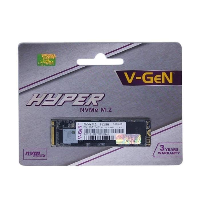 V-GEN SSD 512 GB M.2 NVMe HYPER PCIe VGEN SSD 512GB M2 NVME HYPER PCIe