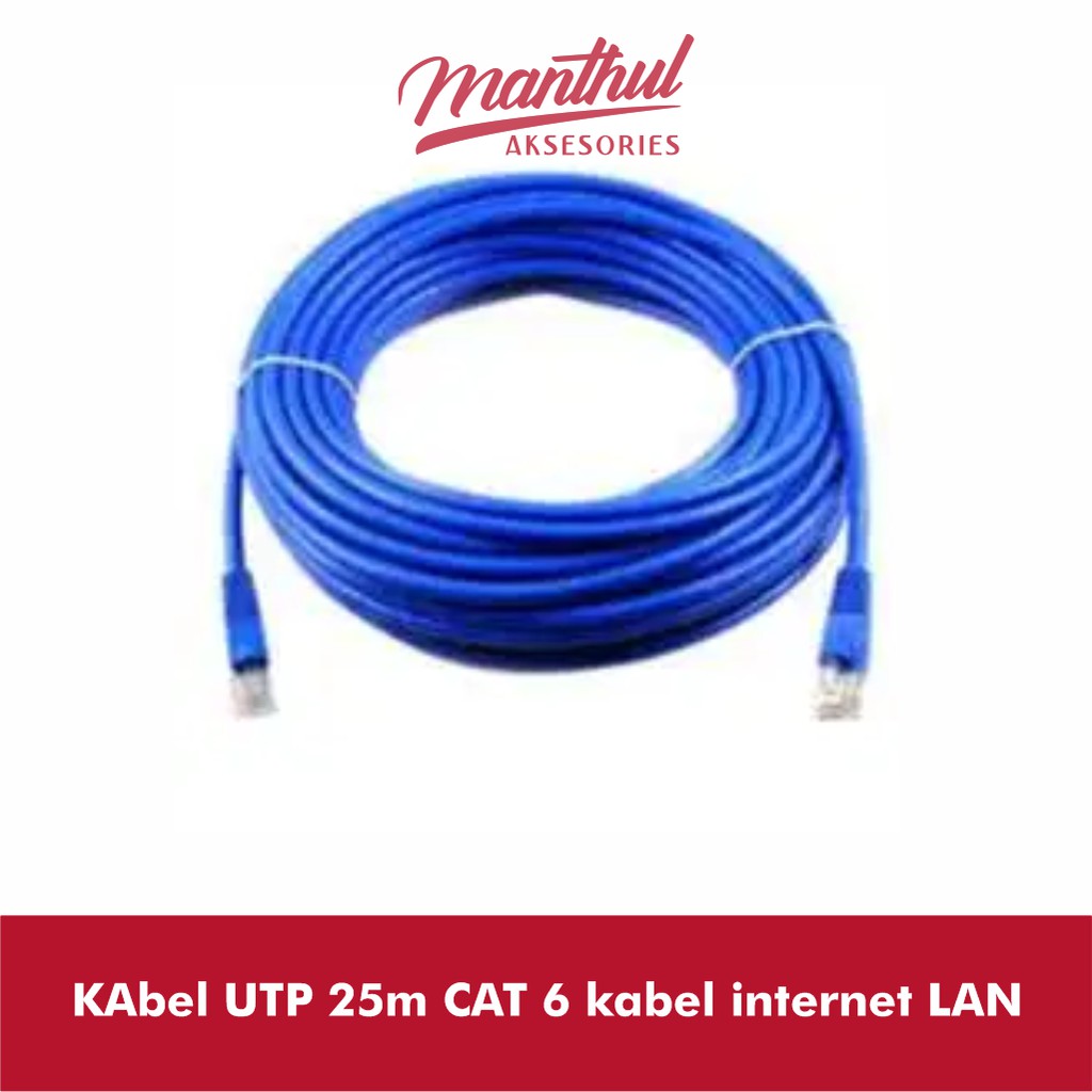 KAbel UTP 25m CAT 6 kabel internet LAN