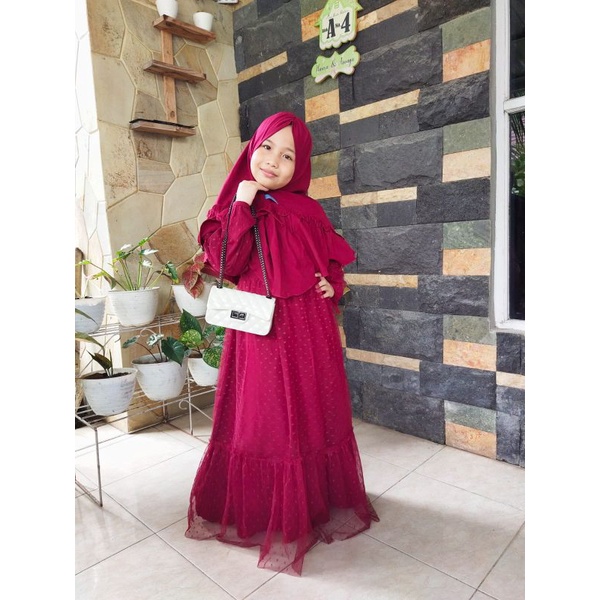 Gamis Anak Tile/Brukat