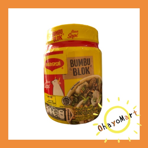 Maggi Rasa Sapi / Maggi Bumbu Blok Sapi / Kaldu Rasa Sapi 100grm