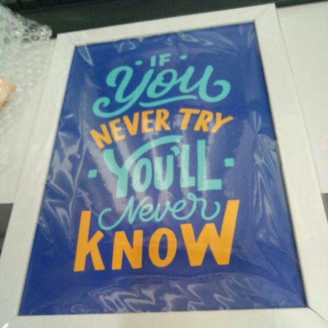 Craftpedia Poster Hiasan Dinding Motivasi 20x30 Cm - Qt109