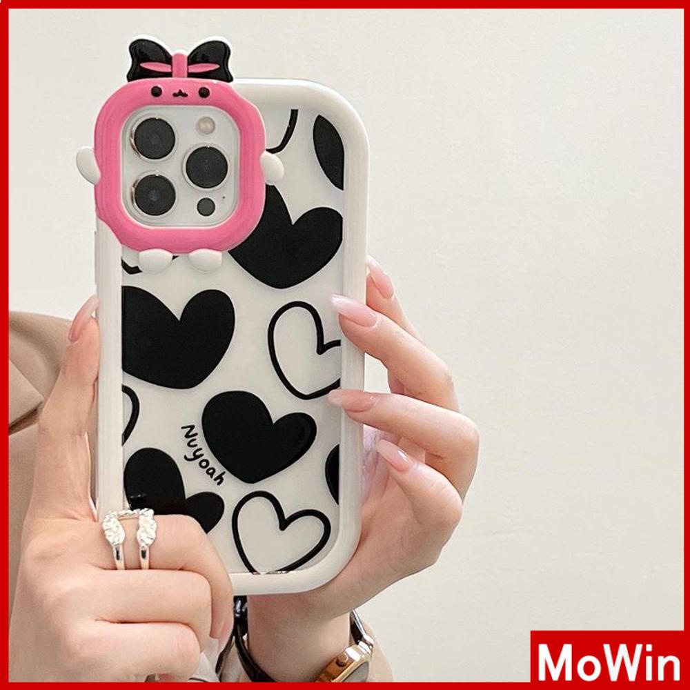 iPhone Case Silicone Soft Case Clear Case Airbag Shockproof Protection Camera Shiny Feel Love Cartoon Cute Compatible For iPhone 11 Pro Max 13 Pro Max 12 Pro Max 7Plus xr XS Max