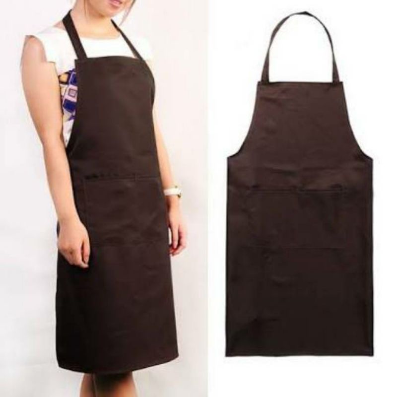Apron Celemek Masak Barista cotton drill grade A original chef restaurant