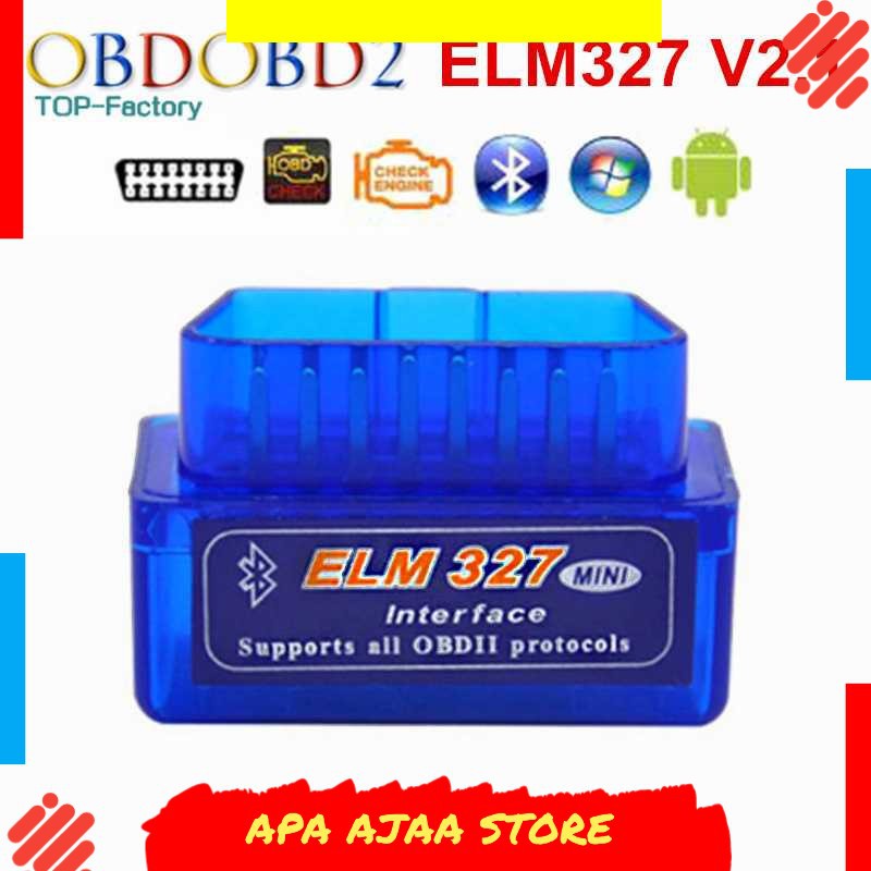 Bergaransi ! Super MINI ELM327 Bluetooth OBD2 V2.1 Automotive Test Tool