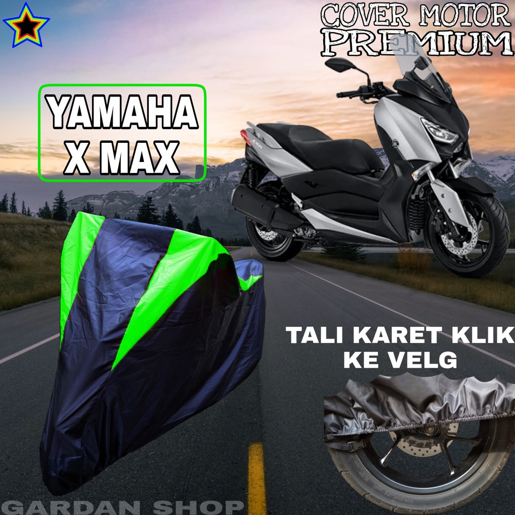 Sarung Motor YAMAHA N MAX Hitam HIJAU Body Cover Penutup Pelindung Motor N max PREMIUM