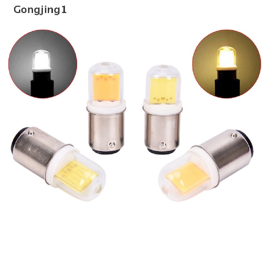 Gongjing1 BA15D Lampu Bohlam LED COB 5W 110V 220V AC Untuk Mesin Jahit