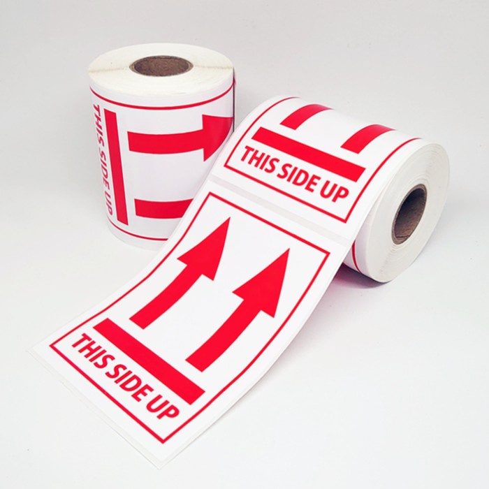 

ghg Stiker This Side Up Sticker Label Pengiriman 11 x 8 cm (1 Roll / 200 pcs)