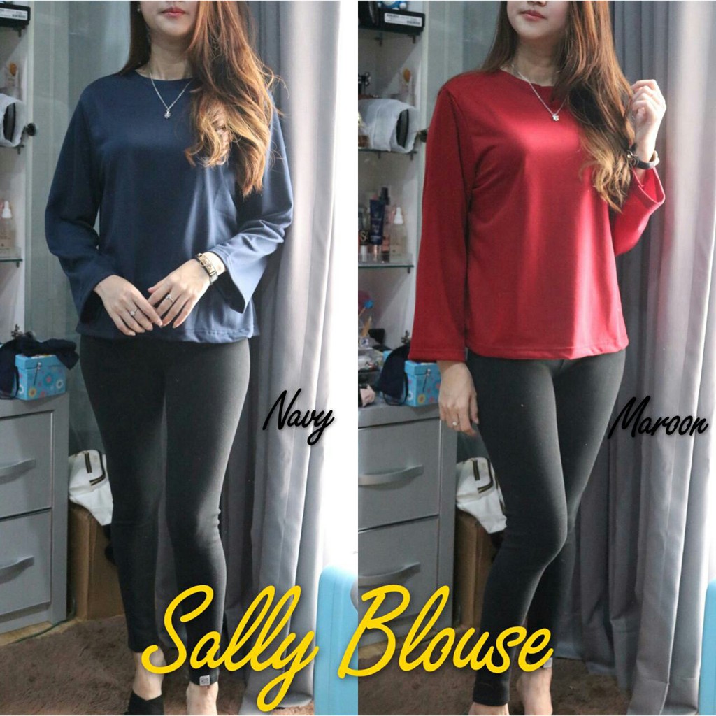 HOPYLOVY - Blouse Wanita bahan Babyterry Sally-6