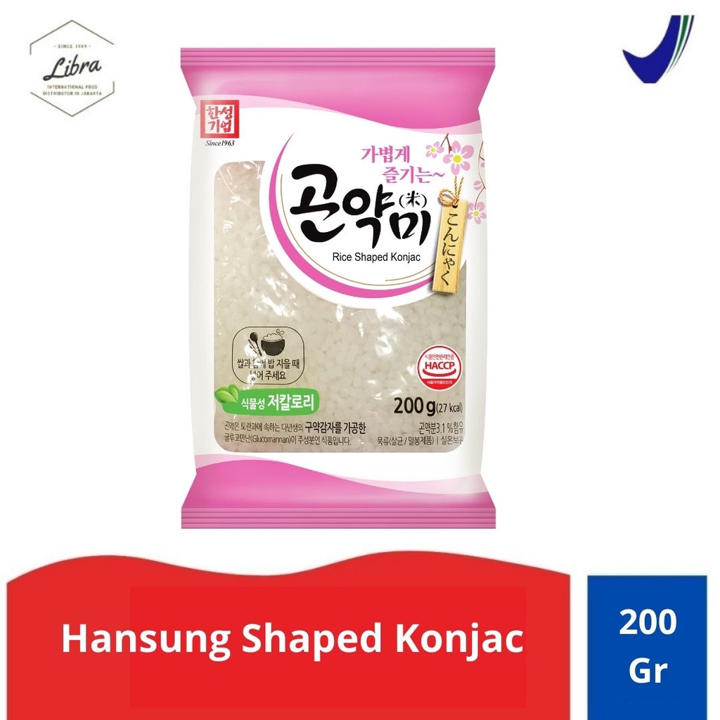 

Hansung Rice Shaped/ Beras Konjac 200 Gr