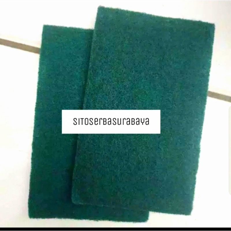 SABUT HIJAU CUCI PIRING UKURAN BESAR 13X8 CM - SPON CUCI PIRING - SABUT SPON CUCI PIRING SUSEMI 3M