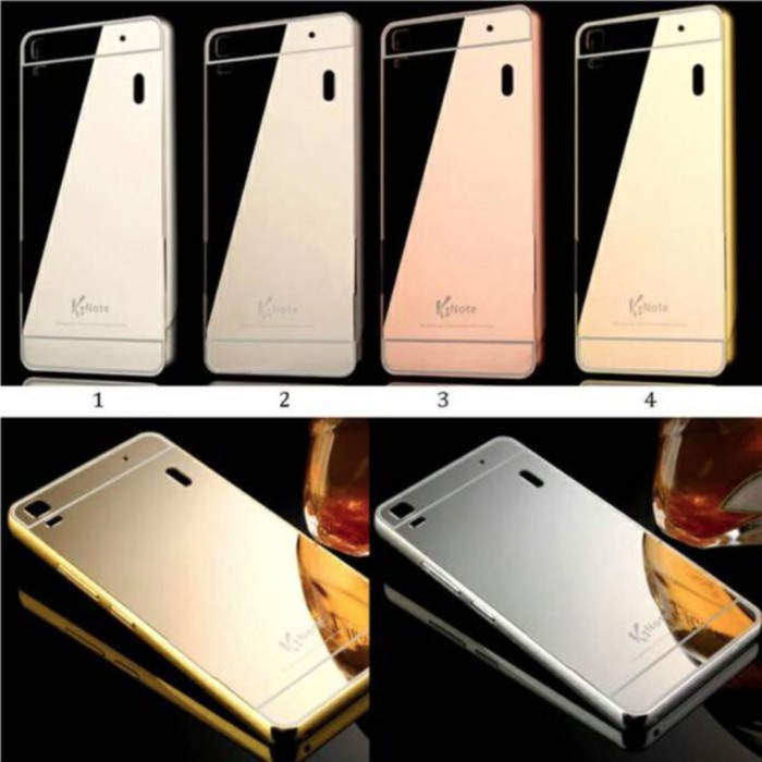 Aluminium Bumper Mirror Case Lenovo Vibe K5, K5+, K5 Note &amp; A7000