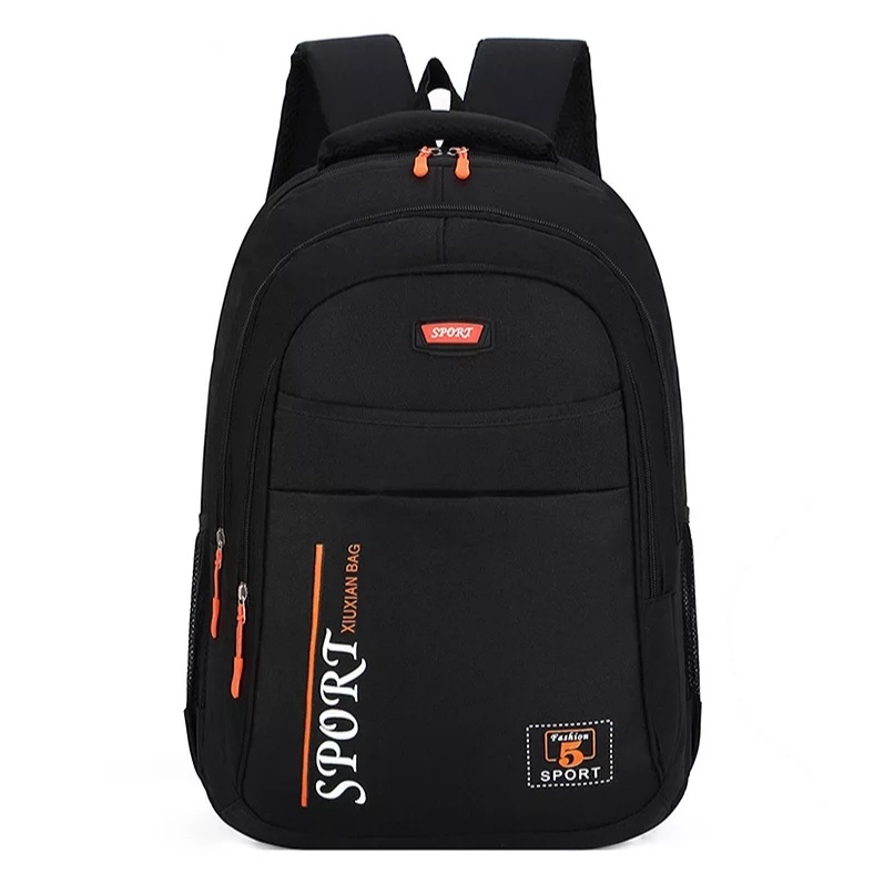 Tas Sekolah Anak Laki-laki Anak Prempuan Backpack Sekolah anak SMA KULIAH MAHASISWA-HITAM