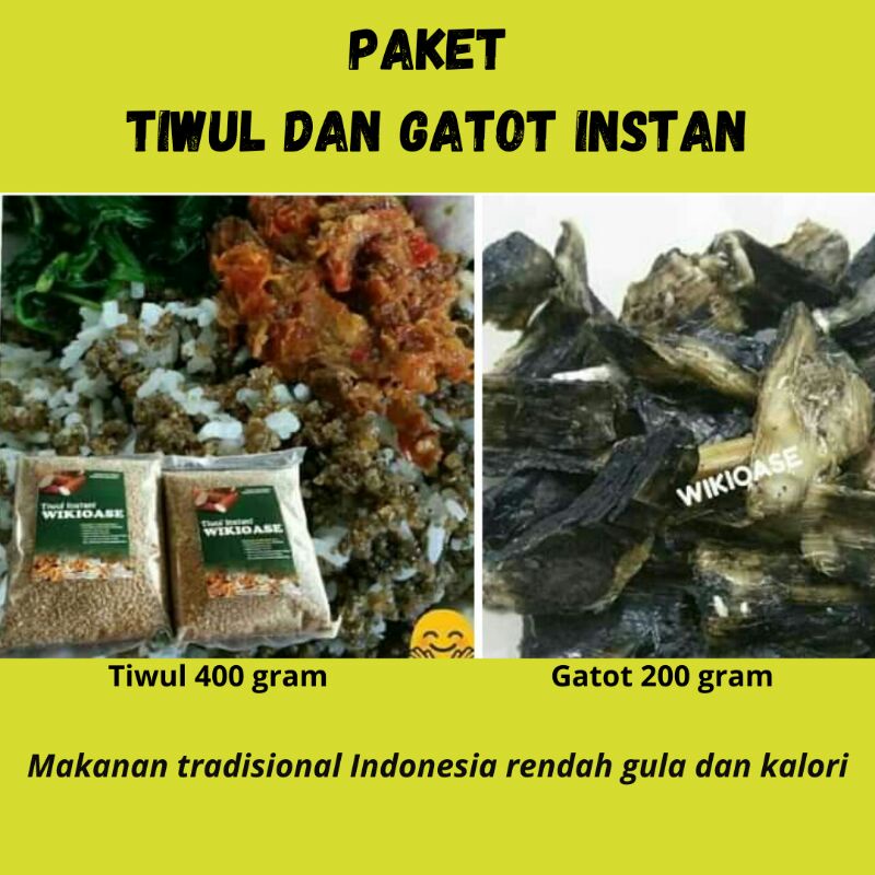

Gathot Thiwul Instan / Gatot Tiwul Singkong Instan / Makanan tradisional Rendah Gula dan Kalori