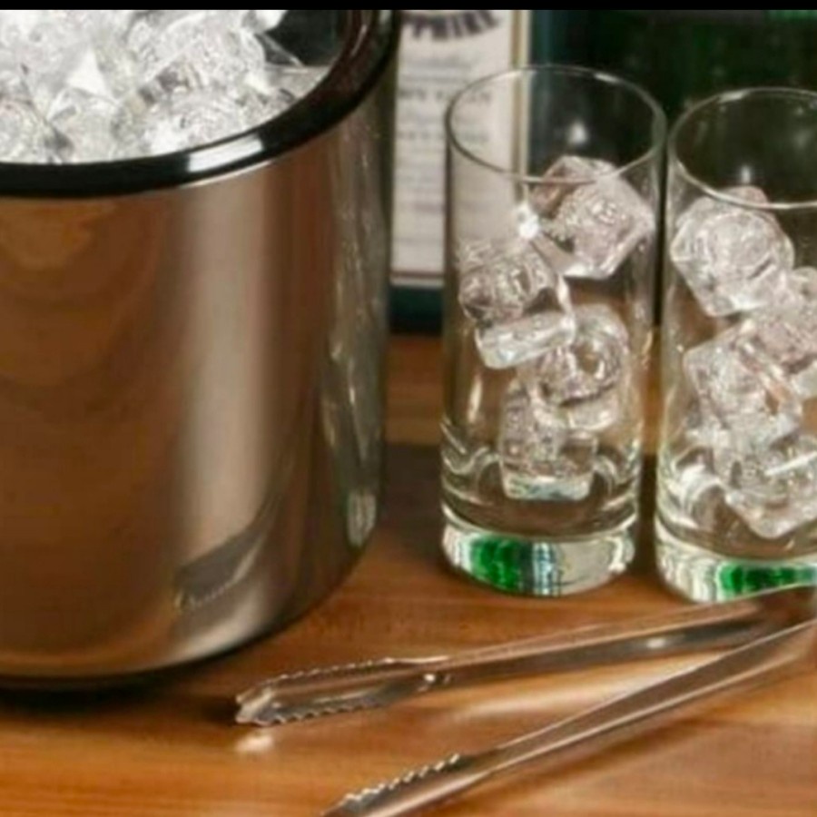 Jepitan es penjepit makanan capit es makanan gula batu stainless steel
