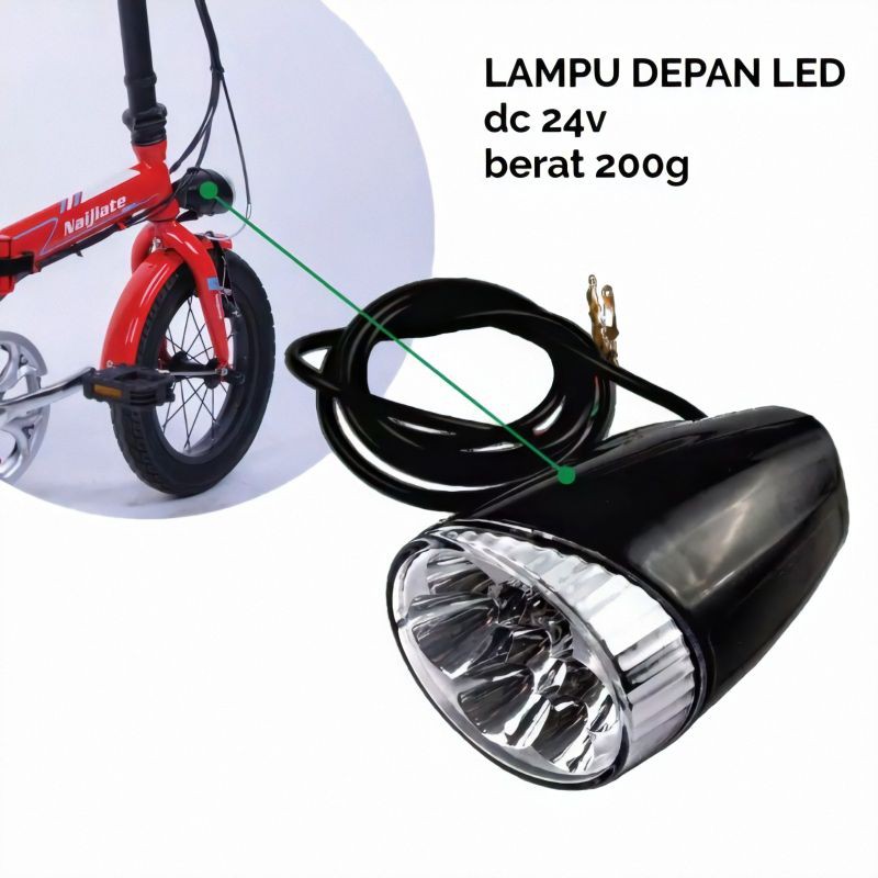 lampu depan sepeda listrik