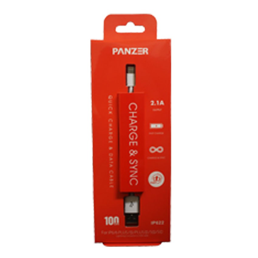 Panzer Quick Charge &amp; Data Cable for iP 5/5s/5c/6/6+