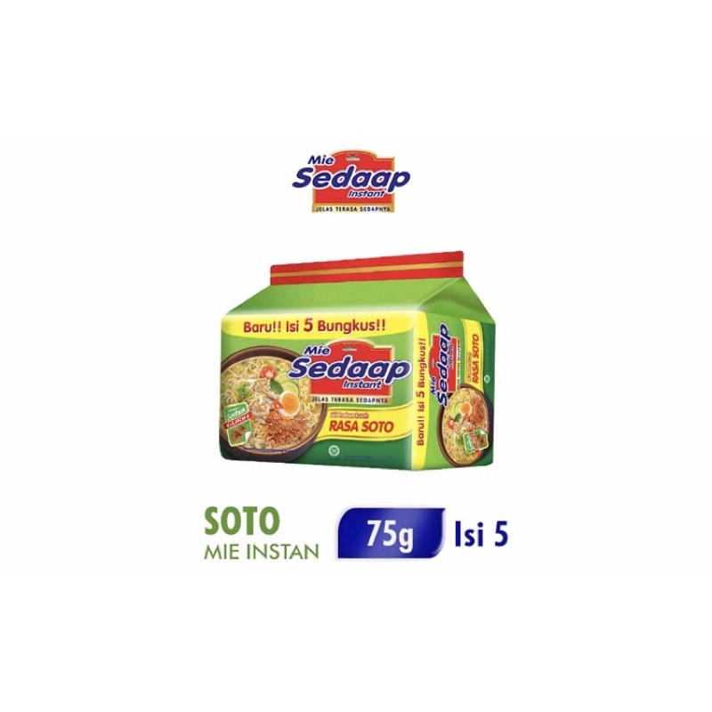 

Sedaap Mie Instant Soto 5 x 75 g