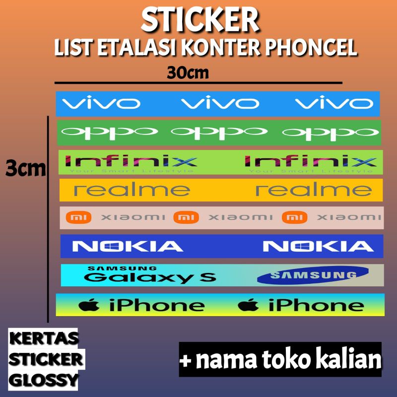 

STICKER ETALASI KONTER PHONCEL DJD7