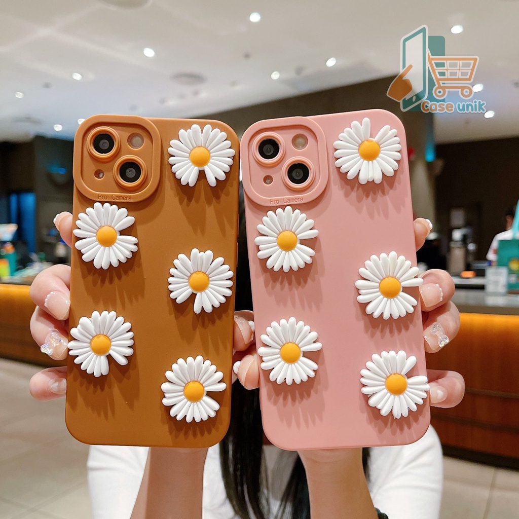 SOFTCASE PROCAMERA BUNGA DAISY 3D XIAOMI REDMI NOTE 10 M3 PRO 11 M4 PRO CS4644