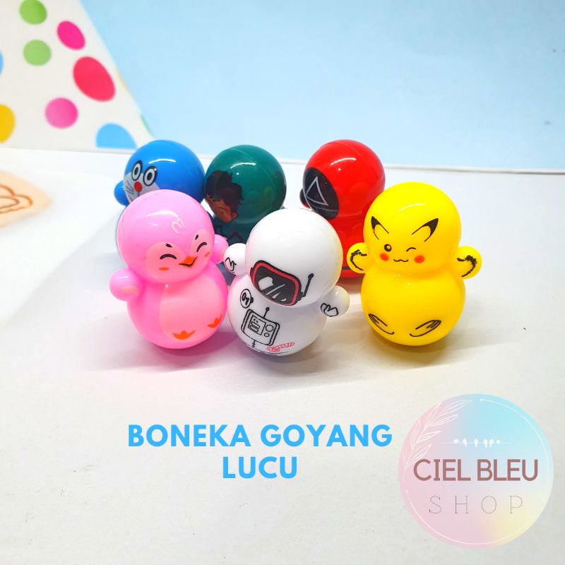 Mainan Boneka Goyang Joget Lucu Mini / Boneka Tuyul Kecil Mainan Avengers, Squid Game