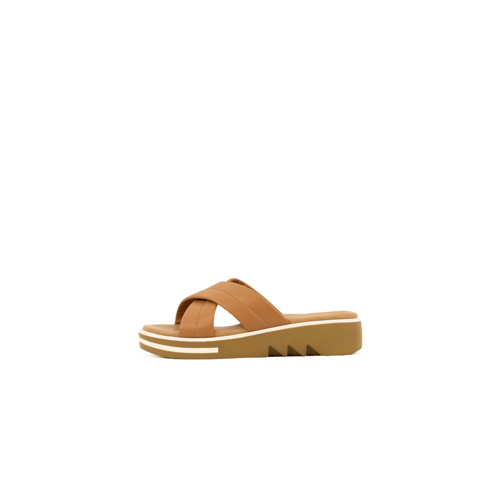 GIO CARDIN - FLORA PLATFORM SANDAL  CAMEL  Sandal Perempuan