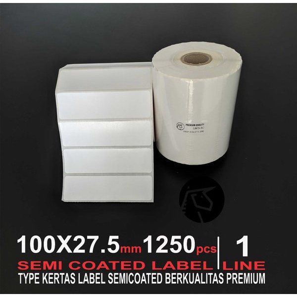 

Stok Terakhir Label Barcode 100x27.5mm 1Line kertas stiker Label semicoated Isi 1250pcs Diskon