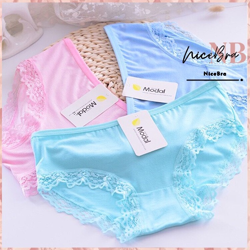 Brasay Women Panties Celana Dalam Wanita Import Panty CD Import Polos Lace Flower 2002