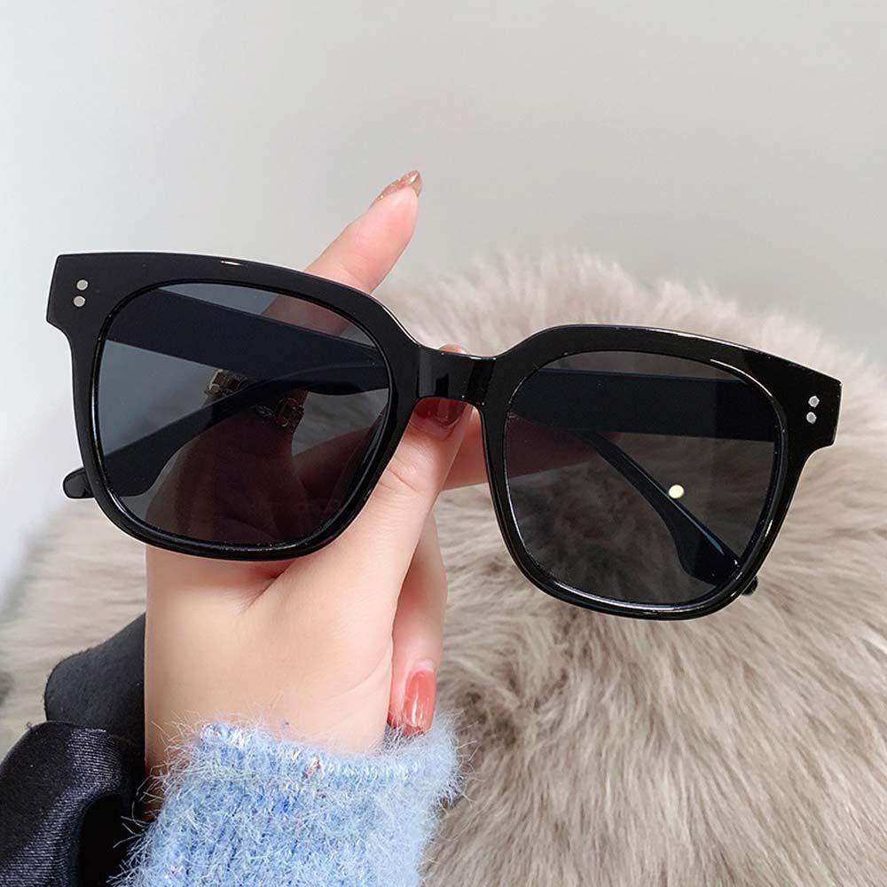 Mxbeauty Kacamata Bingkai Besar Keren Retro Oversized Street Shot Man Ladies UV400 Protection