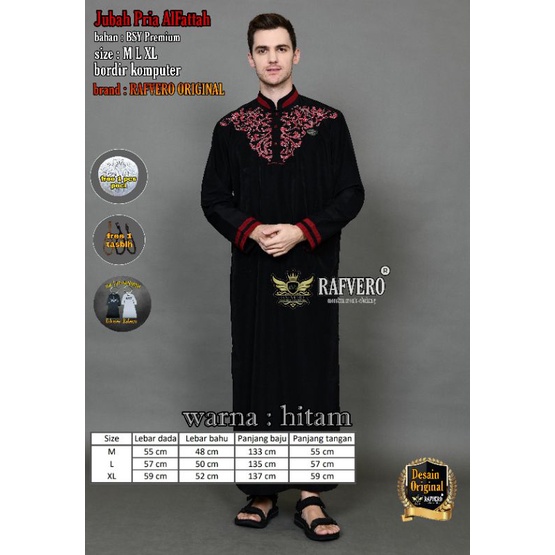 Jubah Pria ALFATTAH ORIGINAL RAFVERO - Jubah Premium