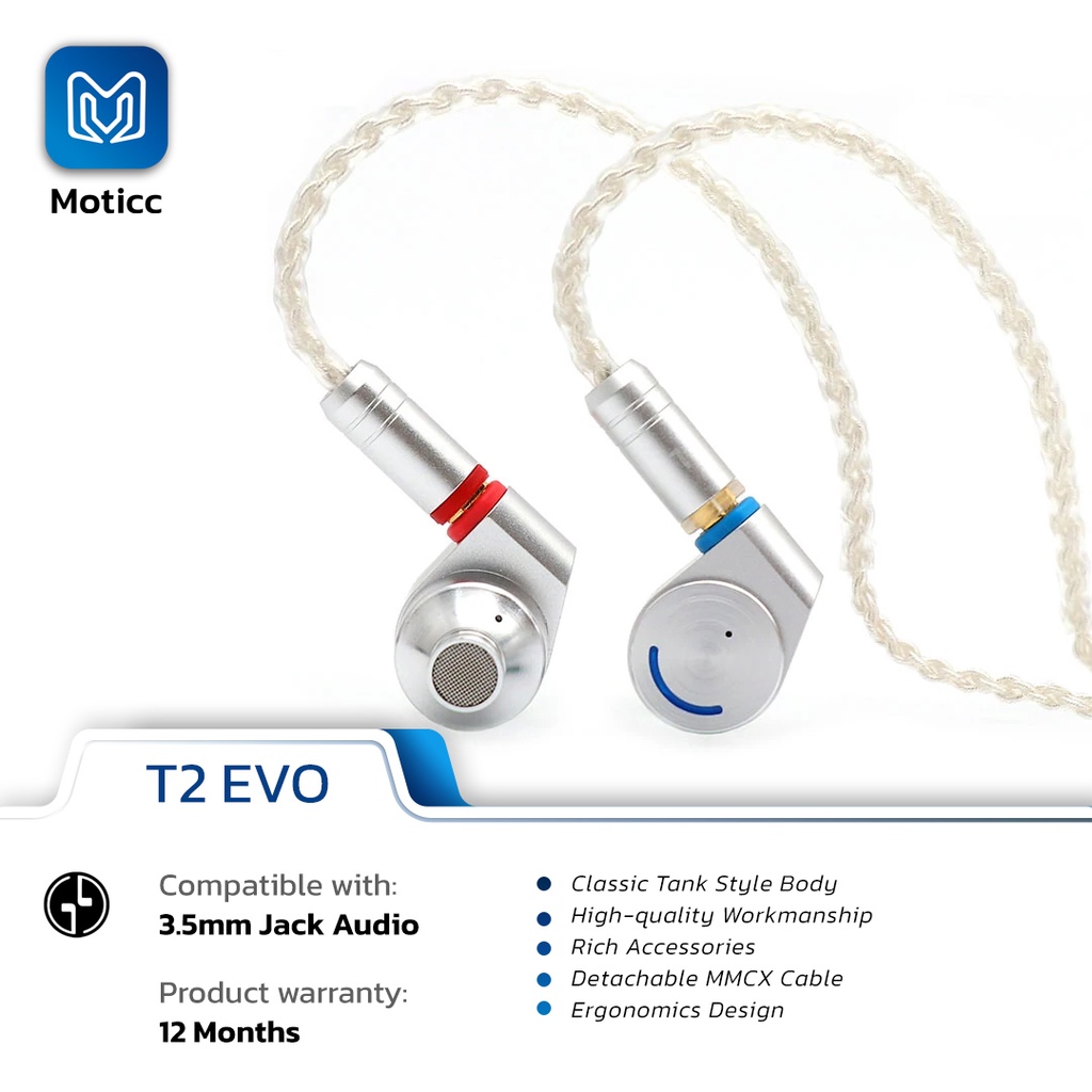 TIN HIFI Audio T2 EVO 10MM Carbon Molecule Composite In Ear Earphone