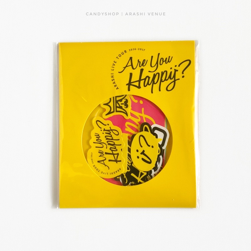 Arashi Are you Happy? official stickers set