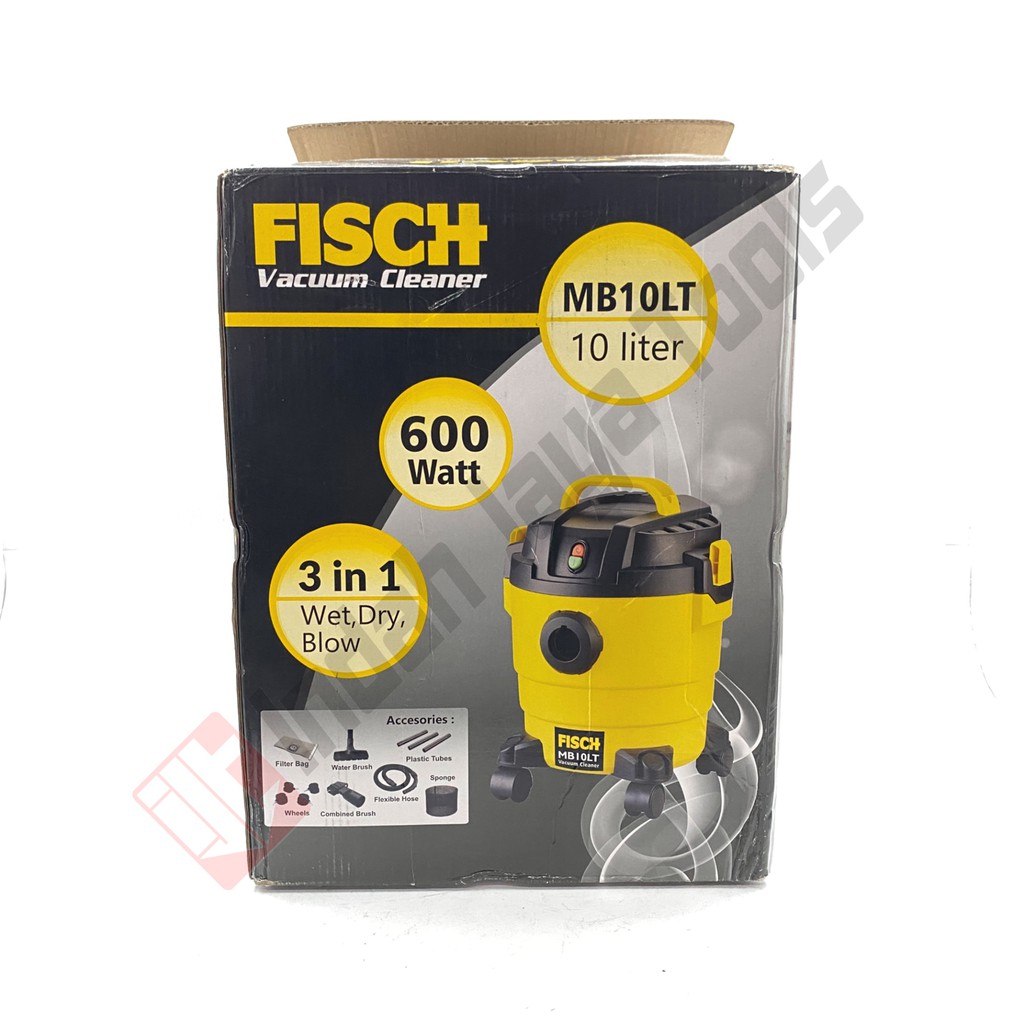 FISCH MB 10 LT Vacuum Cleaner Wet &amp; Dry 600 Watt - Mesin Sedot Debu