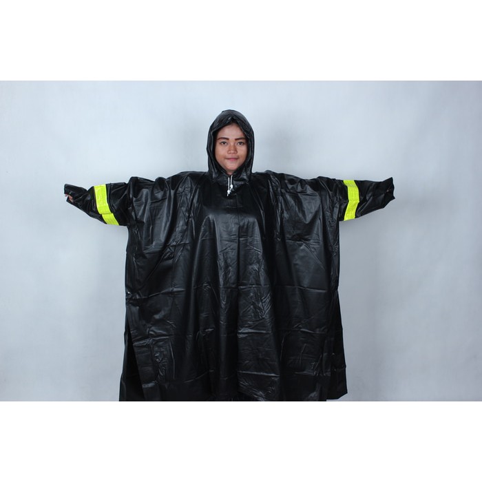 Jas Hujan Mammoth Karet PVC Anti Tembus Air Hujan Batman Ponco kyk asv