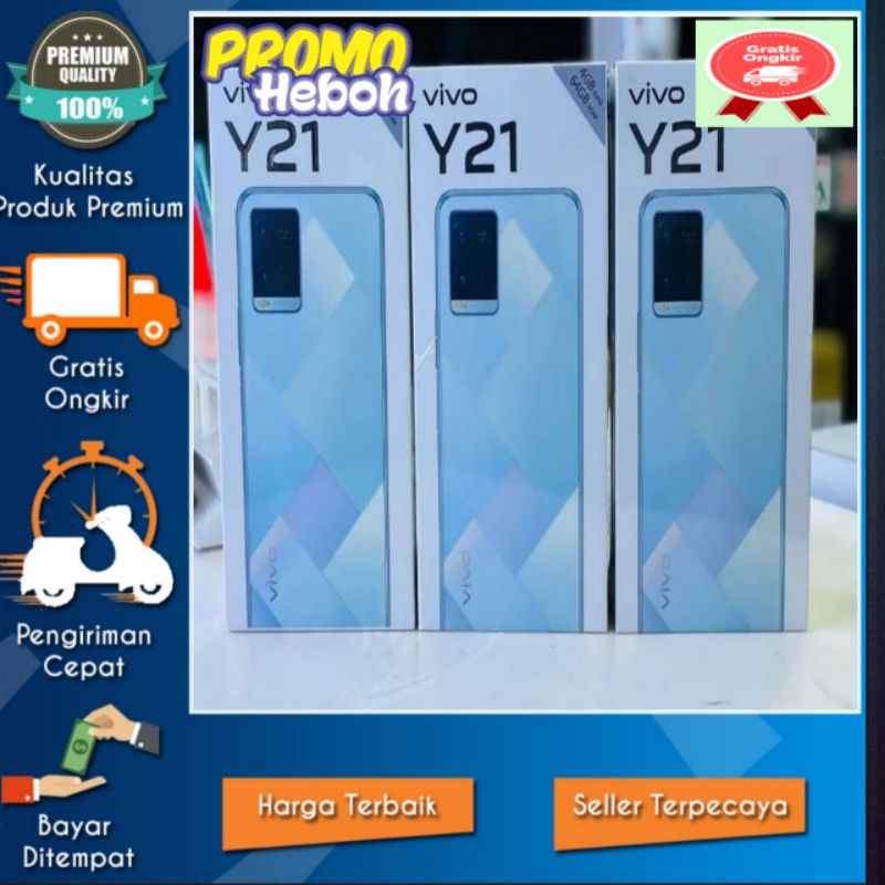 New Vivo Y21 5GB RAM 64GB ROM 5000mah flashcharge.