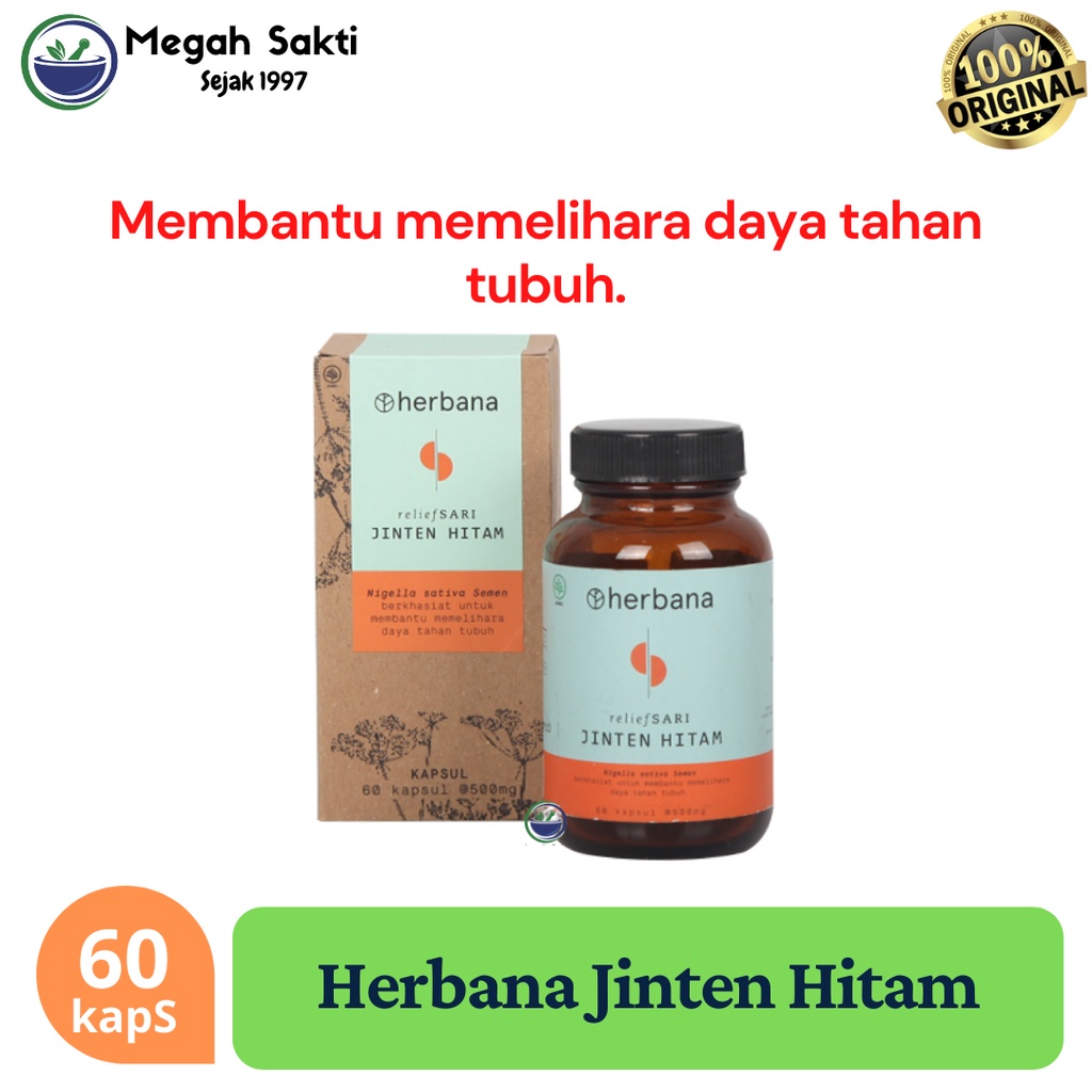 Jual Herbana Relief Sari Jinten Hitam Nutrisi Antioksidan Alami 60
