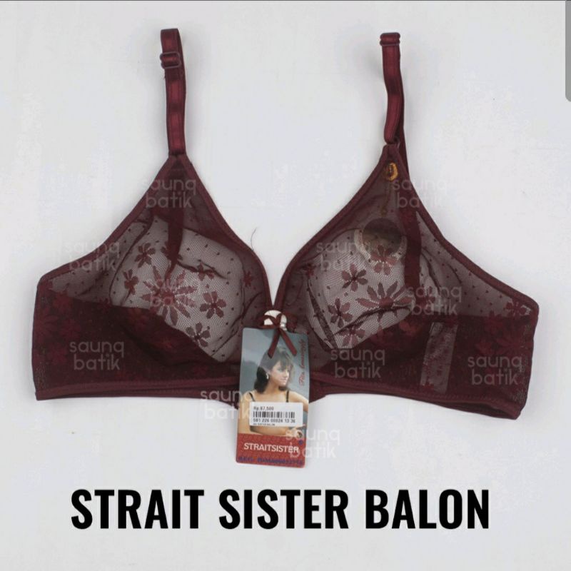 BH STRAIT SISTER ORIGINAL BALON/TRANSPARANT/KAIT 1/NYAMAN DI PAKAI