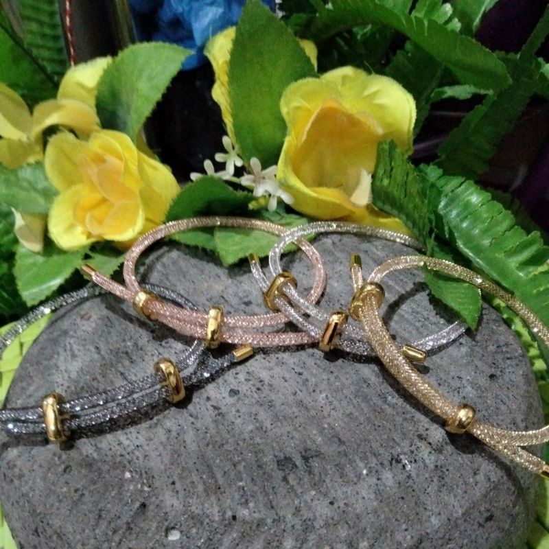 gelang Glitter motif serut