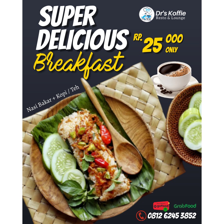 

Combo Sarapan Nasi Bakar Drs Koffie dan Minuman