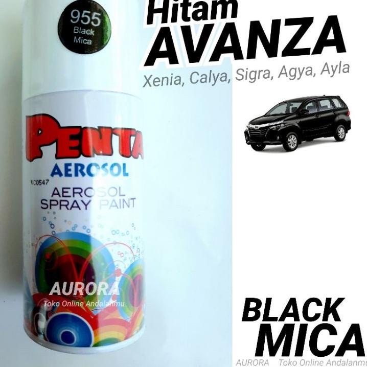 zic Pilox Penta Aerosol 955 Black Mica Hitam Metalik Avanza 300ml Cat Toyota Agya Calya Rush Innova 