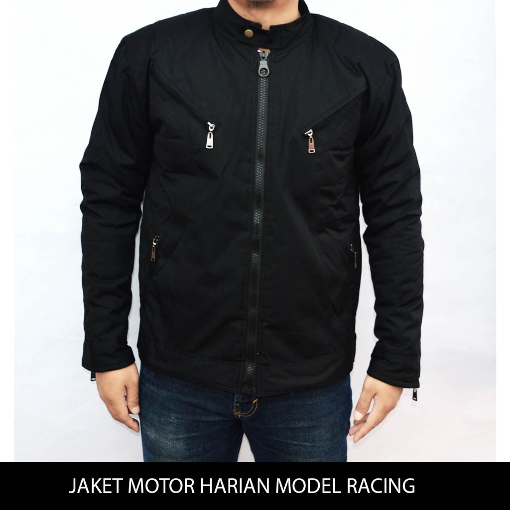 Jaket motor harian anti bara, anti air, tahan angin - Jaket Pria - Jaket Polos - Jaket Racing