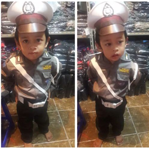 BAJU POCIL SERAGAM ANAK /POLISI CILIK/MURAH/HARGA DISTRIBUTOR