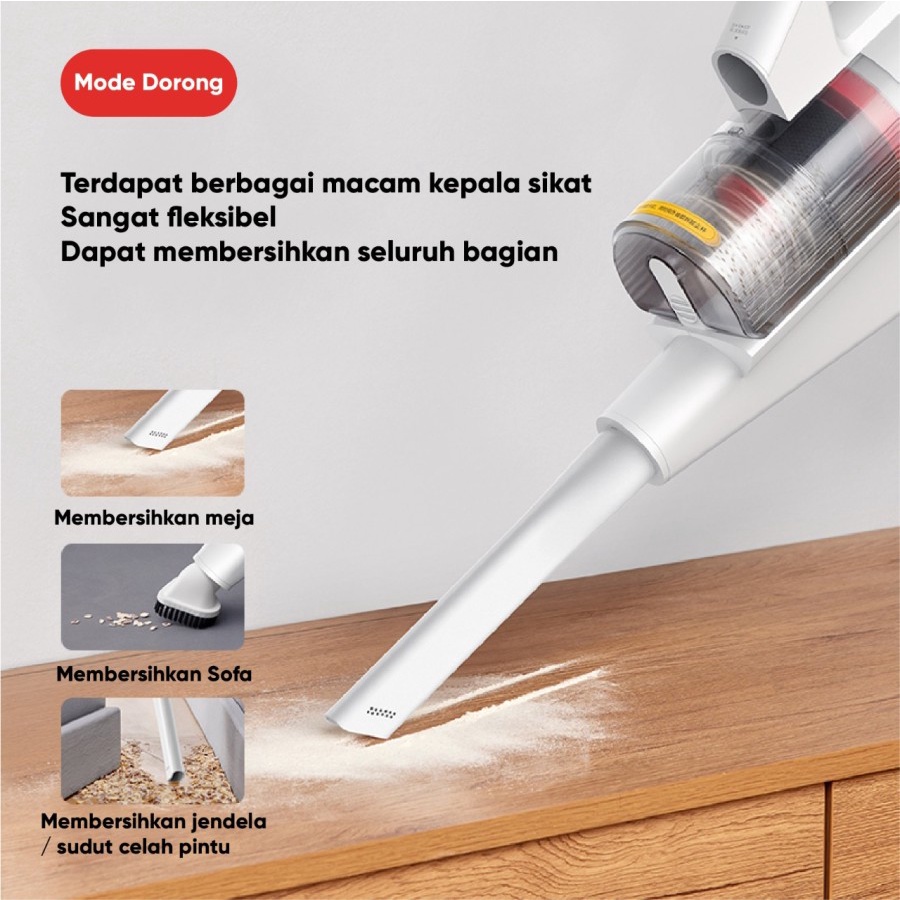 Deerma DX888 Handheld Vacuum Cleaner Lightweight Penyedot Sedot Hisap Debu Lantai Gorden Meja Sofa Gorden Sudut Ruangan